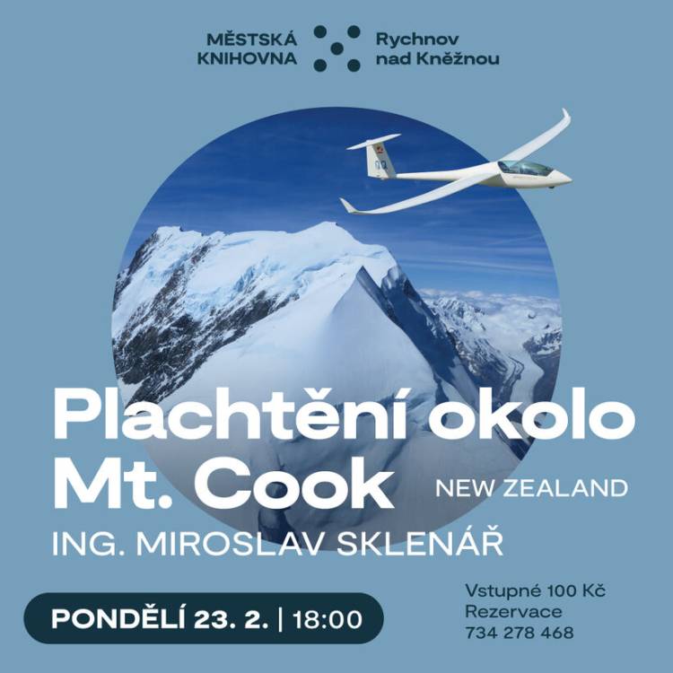 Plachtění okolo Mt. Cook 