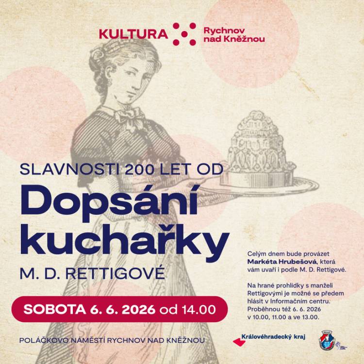200 let od dopsání kuchařky M. D. Rettigové